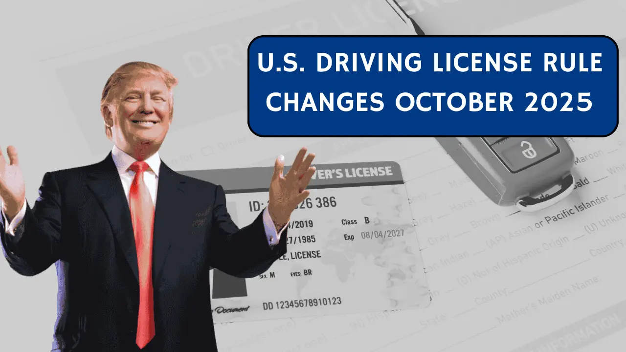 U.S. Driving License Rule Changes in the USA from 1st October 2025 – Essential Changes for Drivers Aged 70 and Above