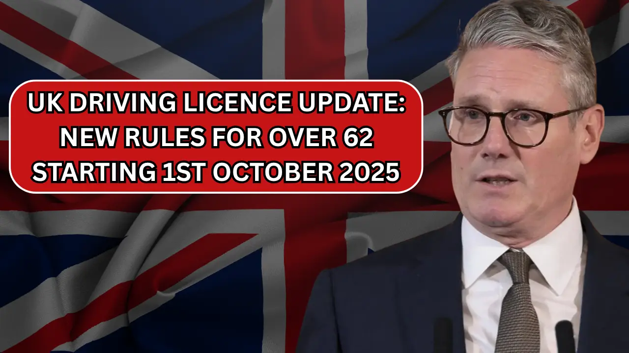 UK Driving Licence Update New Rules for Over 62s Starting 1st October 2025